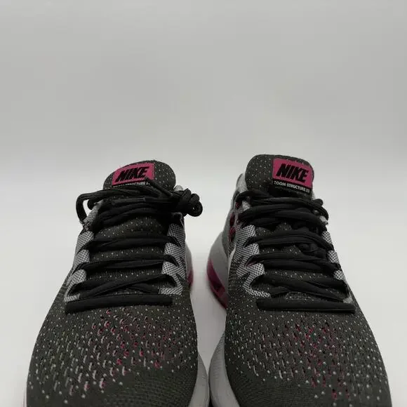 Nike Air Zoom Structure 20 Womens Running 'Anthracite Pink' Size 7 - Picture 2 of 9